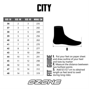 Buty motocyklowe OZONE CITY czarne