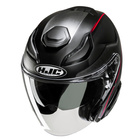 Kask motocyklowy otwarty HJC F31 Ludi czarny/czerwony