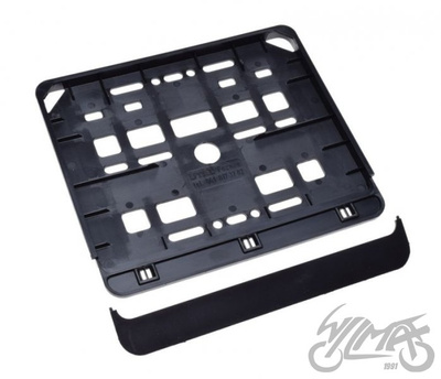 RAMKA TABLICY REJESTRACYJNEJ MOTOCYKL CZARNA