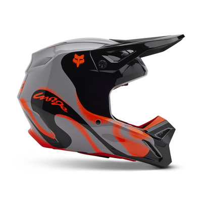 Kask motocyklowy FOX V1 Emotion Steel Grey