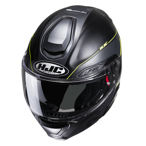 Kask motocyklowy szczękowy HJC RPHA 91 Combust czarny/żółty