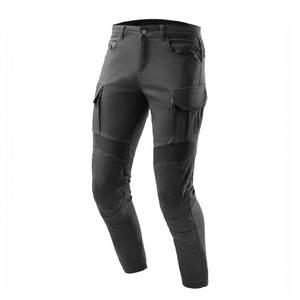 Jeansy motocyklowe OZONE FASTER TAPERED FIT czarne