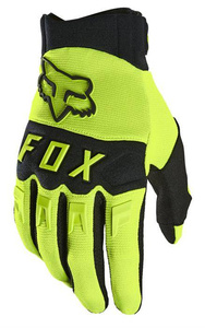 Rękawice motocyklowe rowerowe cross offroad mtb FOX Dirtpaw żółty