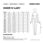 Spodnie tekstylne motocyklowe damskie Rebelhorn HIKER IV czarny