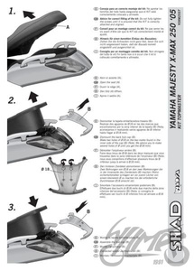 Stelaż kufra tylnego SHAD do Yamaha X-MAX 125 250