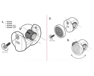 Uchwyt na ramię lusterka lub poprzeczkę kierownicy do Beeline Moto II