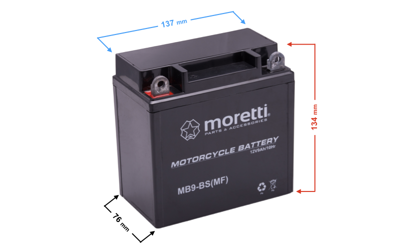 Akumulator AGM (Gel) MB9-BS MORETTI