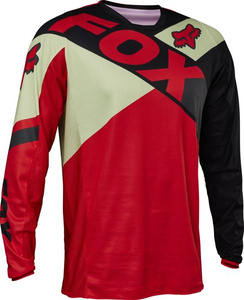 Bluza koszulka motocyklowa rowerowa cross offroad mtb FOX 180 Xpozr Fluo czerwony