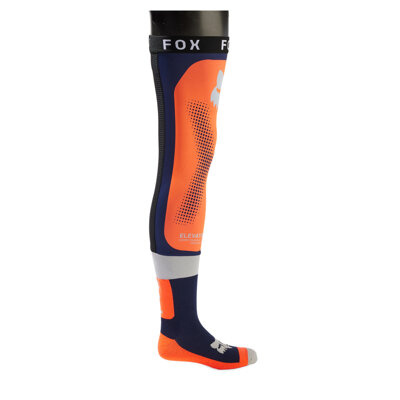 Skarpety motocyklowe rowerowe FOX Flexair Knee Brace Fluo pomarańczowy
