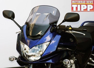 Szyba motocyklowa MRA SUZUKI GSF 650 S BANDIT, WVB5/WVCJ, 2005-2008, forma T, przyciemniana