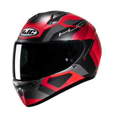 Kask motocyklowy integralny HJC C10 Tins czarny/czerwony