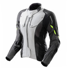 Damska kurtka motocyklowa tekstylna miejska/turystyczna Rebelhorn HIKER IV czarny-szary-żółty fluo