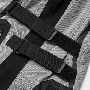 Kurtka motocyklowa tekstylna miejska/turystyczna Rebelhorn SCANDAL II srebrny-czarny