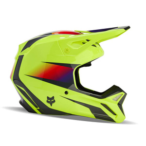 Kask cross offroad motocyklowy FOX V1 Flora Helmet żółty