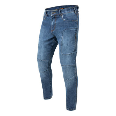 Jeansy motocyklowe Rebelhorn RAGE II TAPERED FIT niebieski