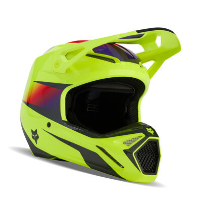 Kask cross offroad motocyklowy FOX V1 Flora Helmet żółty