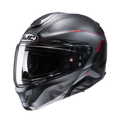 Kask motocyklowy szczękowy HJC RPHA 91 Combust czarny/czerwony