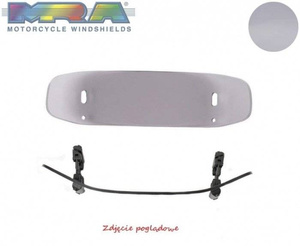 Deflektor motocyklowy MRA UNIVERSAL VTA-TYP 6    34/26 CM, forma VTA, przyciemniana
