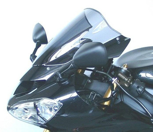 Szyba motocyklowa MRA KAWASAKI ZX 10 R, ZXT00C, 2004-2005, forma R, czarna