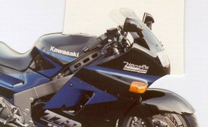 Szyba motocyklowa MRA KAWASAKI ZZR 1100, ZXT10C, -1992, forma S, bezbarwna