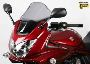 Szyba motocyklowa MRA SUZUKI GSF 650 S BANDIT, WVB5/WVCJ, 2005-2008, forma R, czarna