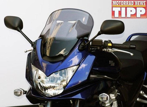 Szyba motocyklowa MRA SUZUKI GSF 650 S BANDIT, WVB5/WVCJ, 2005-2008, forma T, czarna