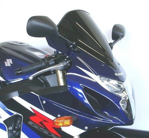 Szyba motocyklowa MRA SUZUKI GSX-R 750, WVB3, 2004-2005, forma R, czarna